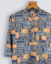 Heritage Mosaic – Printed Cotton Short Kurta